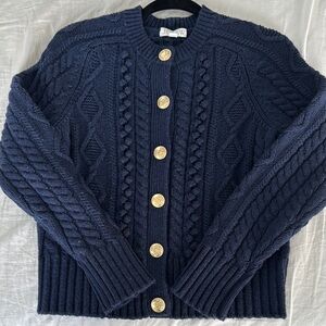 J. Crew Cable Knit Cardigan